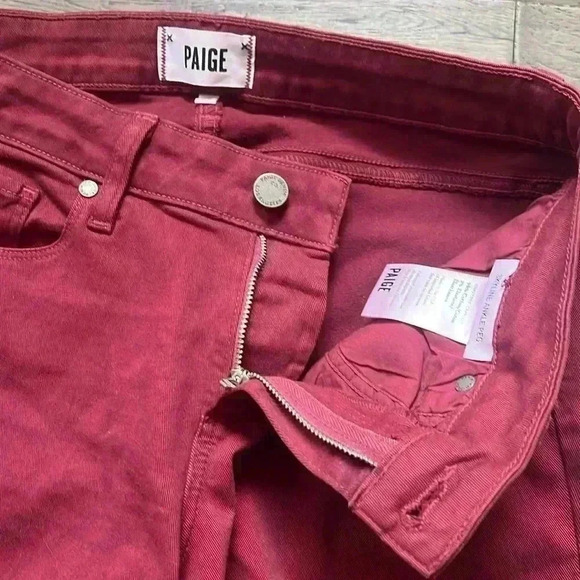 🔥PAIGE🔥 | Skyline ankle peg burgundy  pants size 29 - Picture 10 of 14